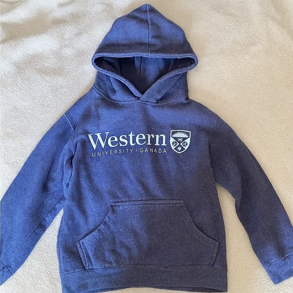 Western University UWO hoodie in purple size youth Medium